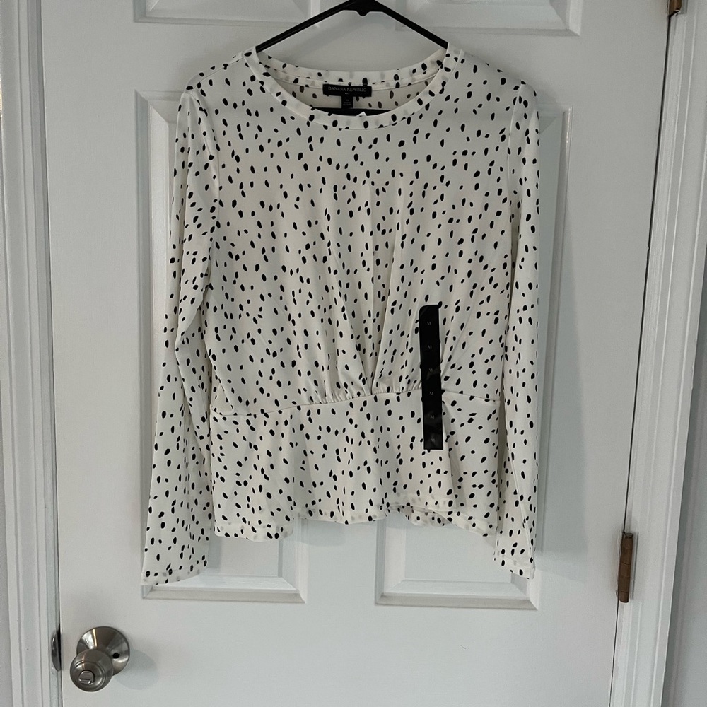NWT Banana Republic peplum top